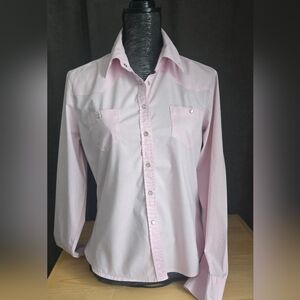 Elegant Pink Button-Up Blouse